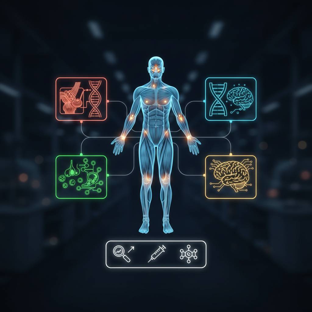 Peptide Therapy Guide - Cellular Signaling Visualization